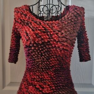 Tess Accordion Gathered Top